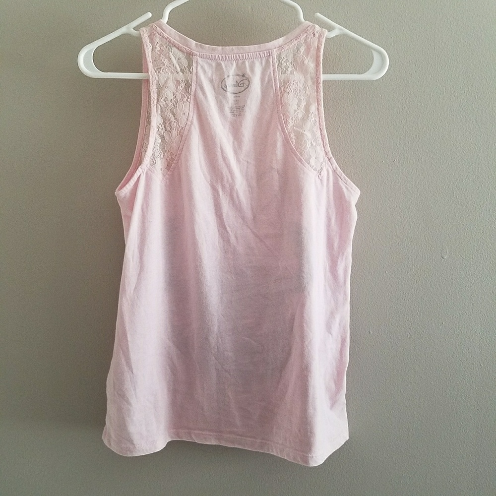 Minnie Mouse Light Pink Floral Sleeveless Tee - Picture 4 of 4